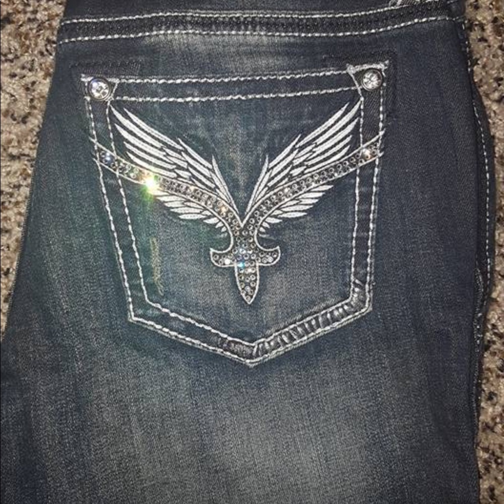 Size 29 Rock Revivals, 34 inseam